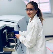 Image of a previous Prentice Lab REU student