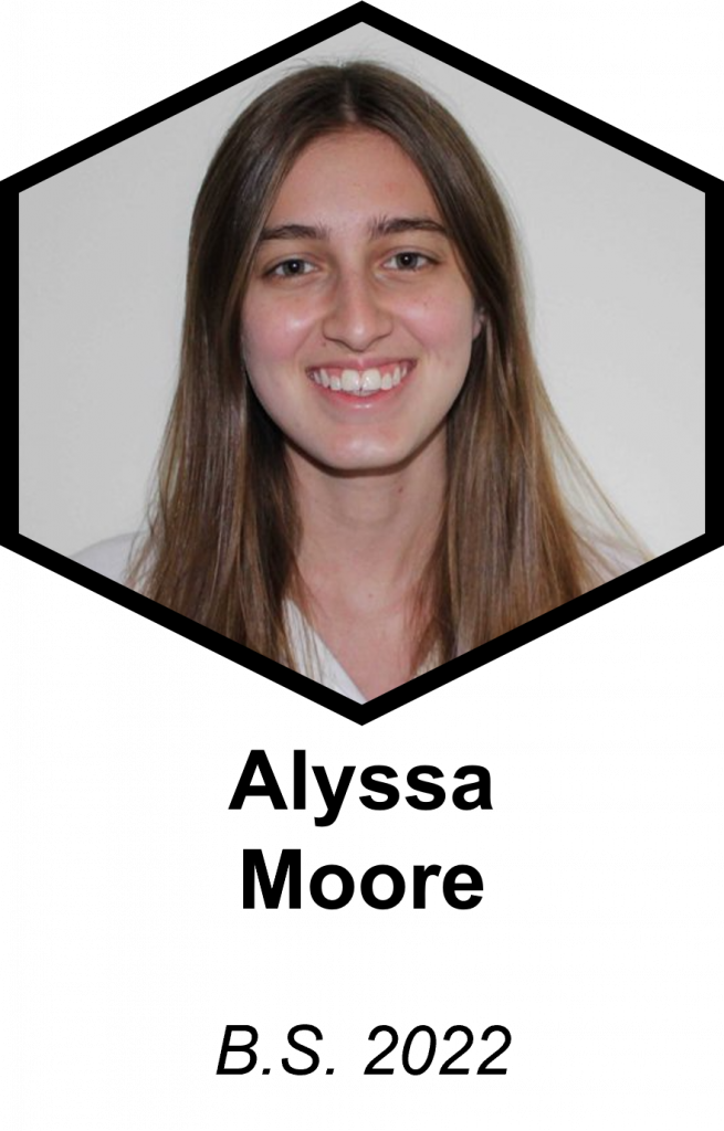 Image of a previous Prentice Lab undergraduate student